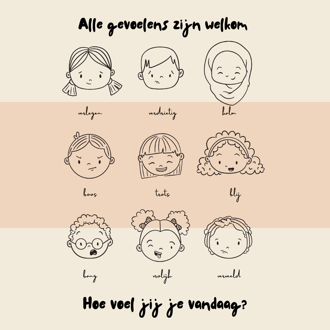 Emoties gratis kleurplaat