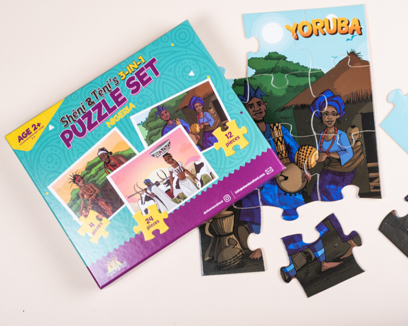 3-in-1 Nigeria legpuzzel set