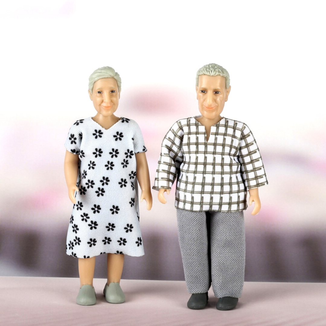 Poppenhuisfiguren opa & oma