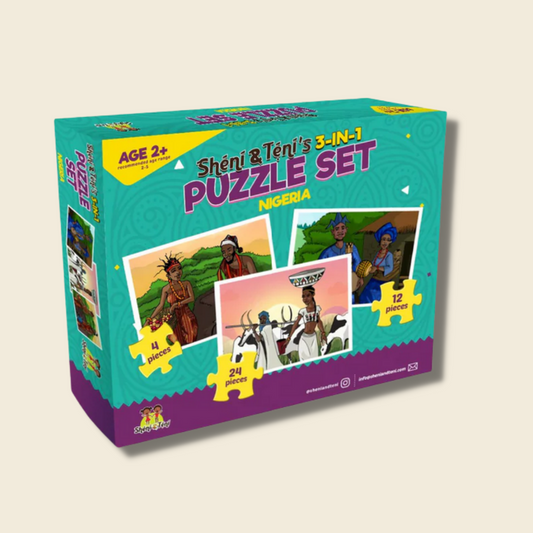 3-in-1 Nigeria legpuzzel set